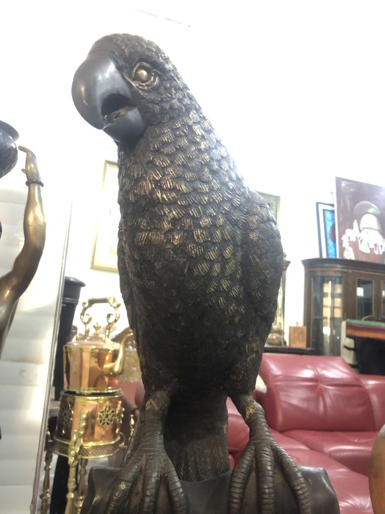 bronze metal animal sculpture