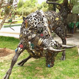 Metal art sculpture