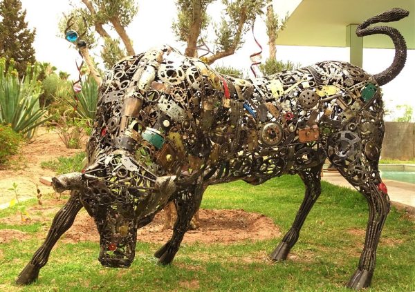 Metal art sculpture